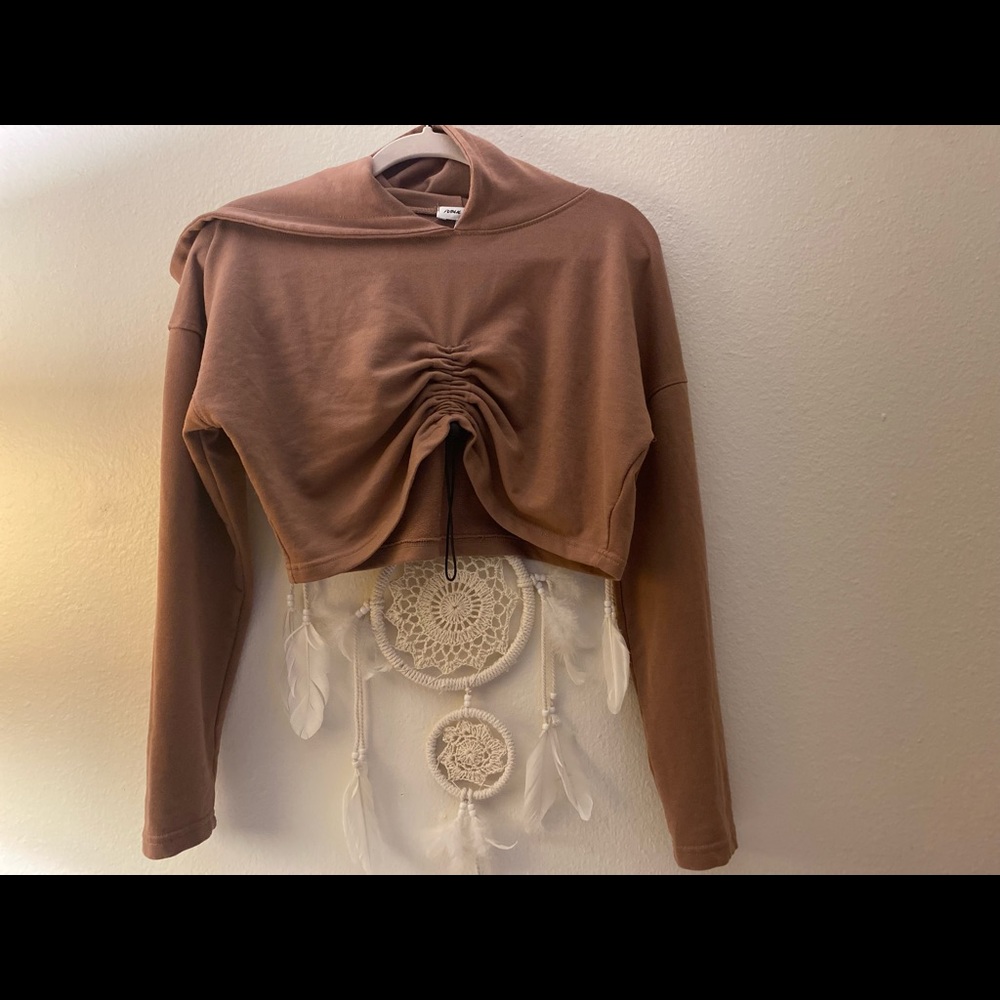 Public desire cropped hoodie